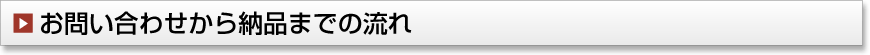 お問い合わせから納品までの流れ